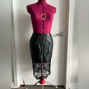 Leather and Lace skirt